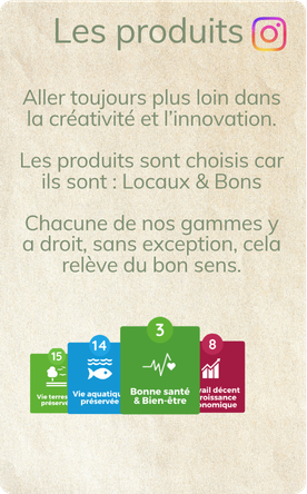 Environnement · Les produits