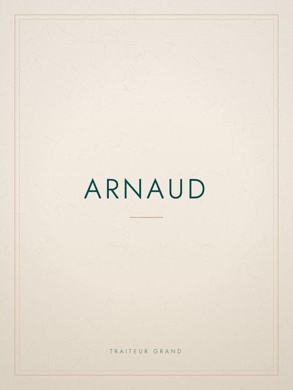 Arnaud, equipe Traiteur Grand