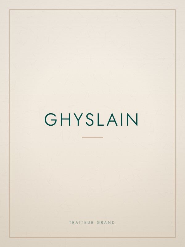 Ghyslain, equipe Traiteur Grand
